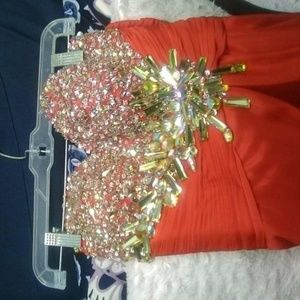 Red Prom dress